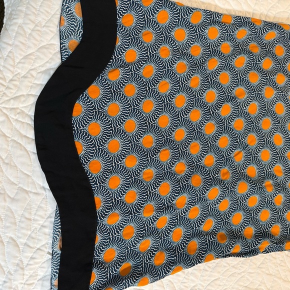 Orange and Black Patterned Tank Top - Picture 8 of 9